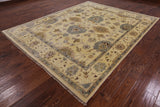 8 x 10 Oushak Hand Knotted Area Rug - Golden Nile