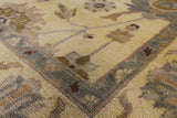 8 x 10 Oushak Hand Knotted Area Rug - Golden Nile