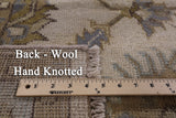 Ivory Turkish Oushak Hand Knotted Wool Rug - 6' 3" X 9' 2" - Golden Nile