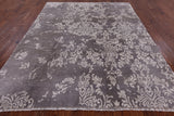 Grey Contemporary Handmade Wool Rug - 8' 0" X 9' 10" - Golden Nile