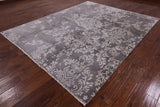 Grey Contemporary Handmade Wool Rug - 8' 0" X 9' 10" - Golden Nile