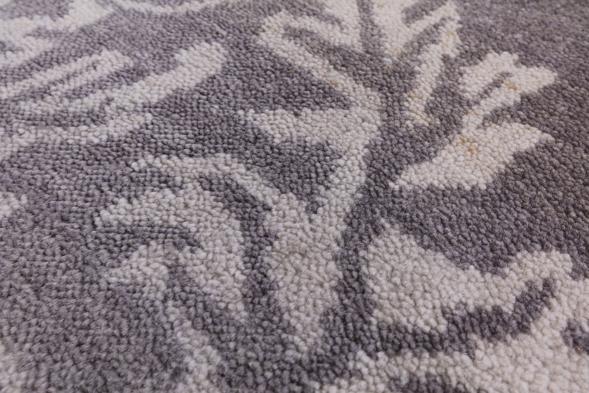 Grey Contemporary Handmade Wool Rug - 8' 0" X 9' 10" - Golden Nile