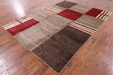 Persian Gabbeh Hand Knotted Wool Rug - 6' 10" X 9' 10" - Golden Nile