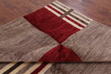 Persian Gabbeh Hand Knotted Wool Rug - 6' 10" X 9' 10" - Golden Nile