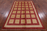 Persian Gabbeh Hand Knotted Wool Rug - 5' 7" X 8' 7" - Golden Nile