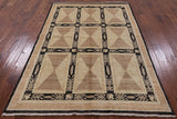 Gabbeh Oriental Handmade Rug - 5' 3" X 7' 6" - Golden Nile