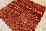 Tribal Gabbeh Handmade Wool Area Rug - 5' 1" X 7' 7" - Golden Nile