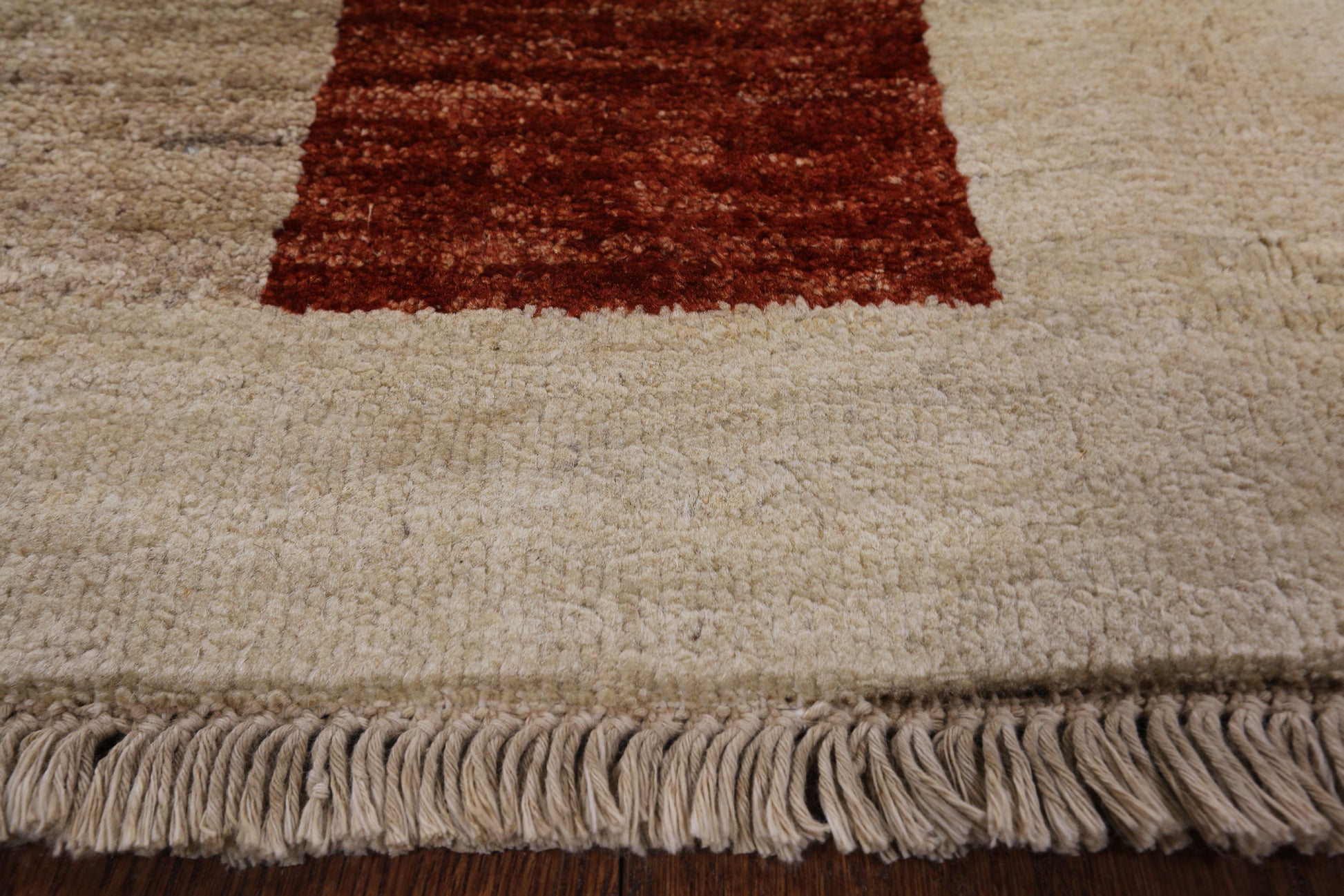 Tribal Gabbeh Handmade Wool Area Rug - 5' 1" X 7' 7" - Golden Nile