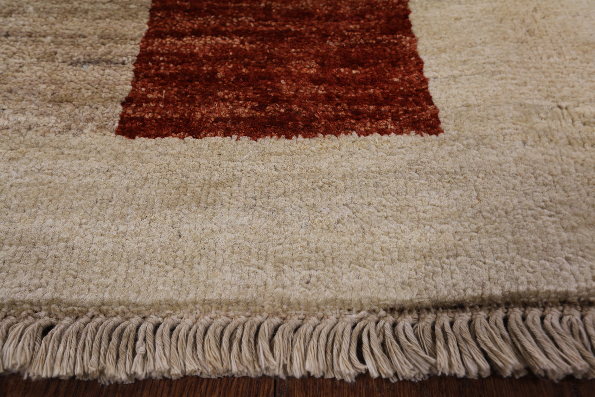 Tribal Gabbeh Handmade Wool Area Rug - 5' 1" X 7' 7" - Golden Nile