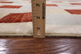 Tribal Gabbeh Handmade Wool Area Rug - 5' 1" X 7' 7" - Golden Nile