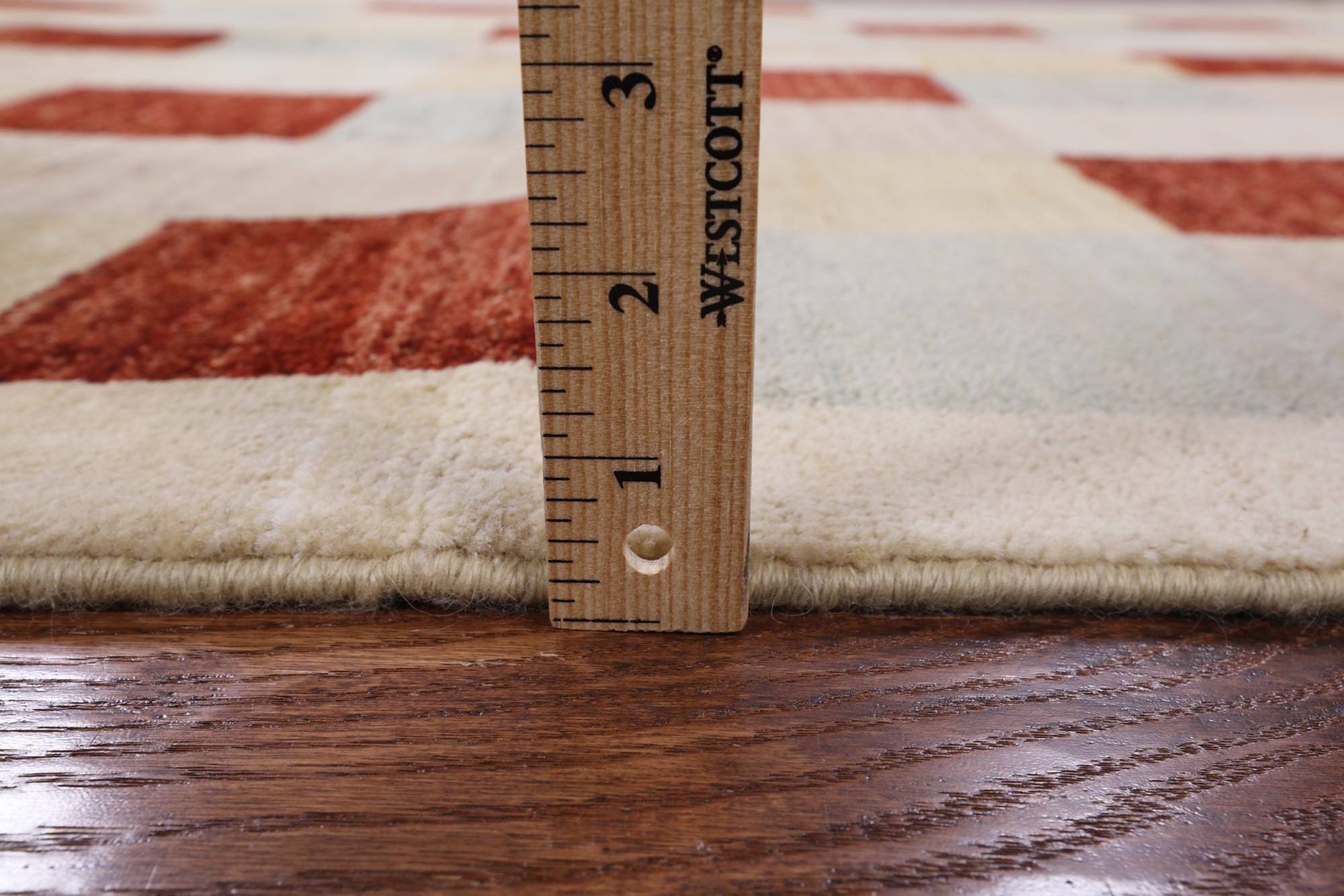 Tribal Gabbeh Handmade Wool Area Rug - 5' 1" X 7' 7" - Golden Nile