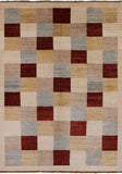 Persian Gabbeh Hand Knotted Wool Area Rug - 5' 6" X 7' 6" - Golden Nile