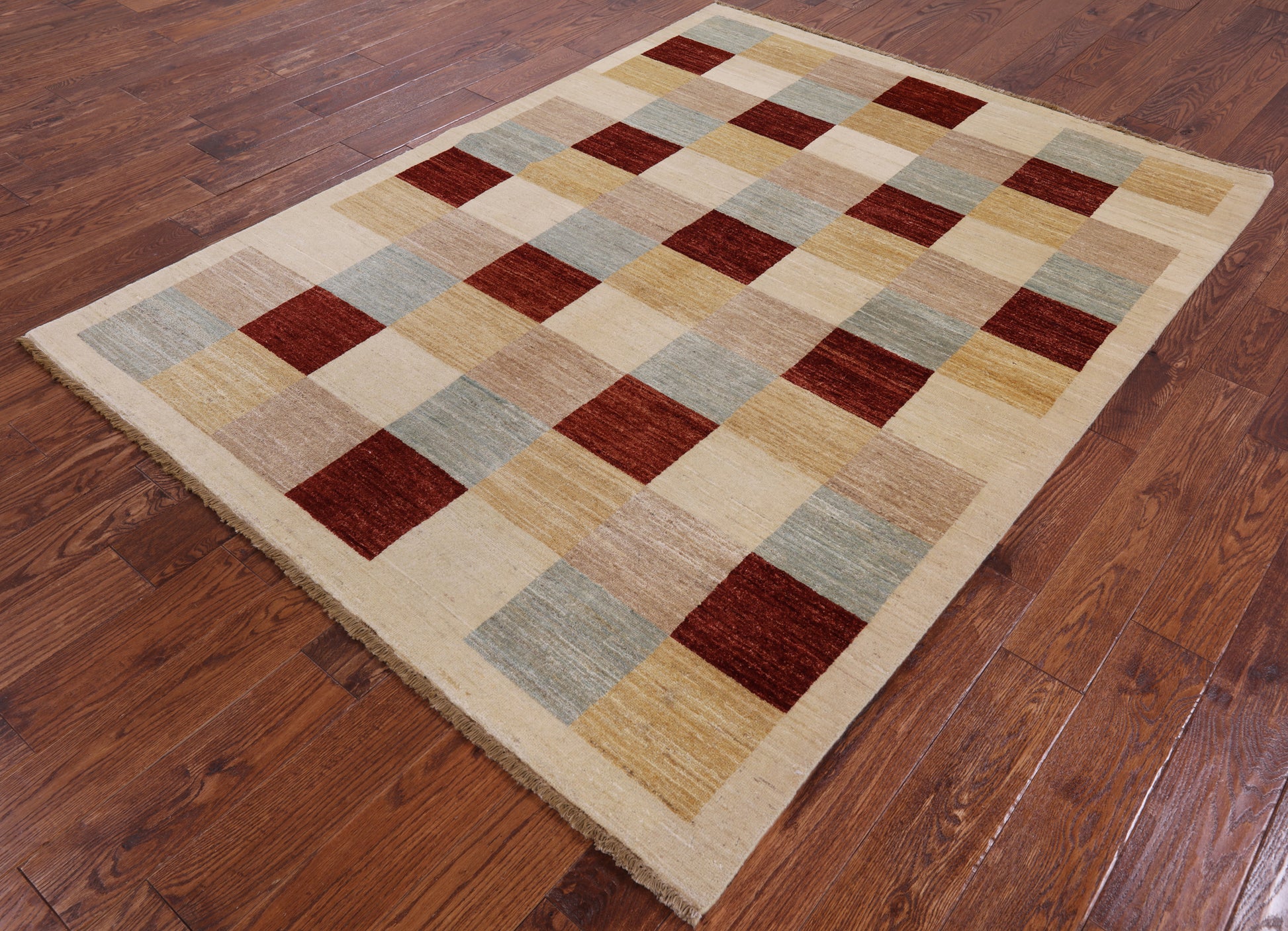 Persian Gabbeh Hand Knotted Wool Area Rug - 5' 6" X 7' 6" - Golden Nile