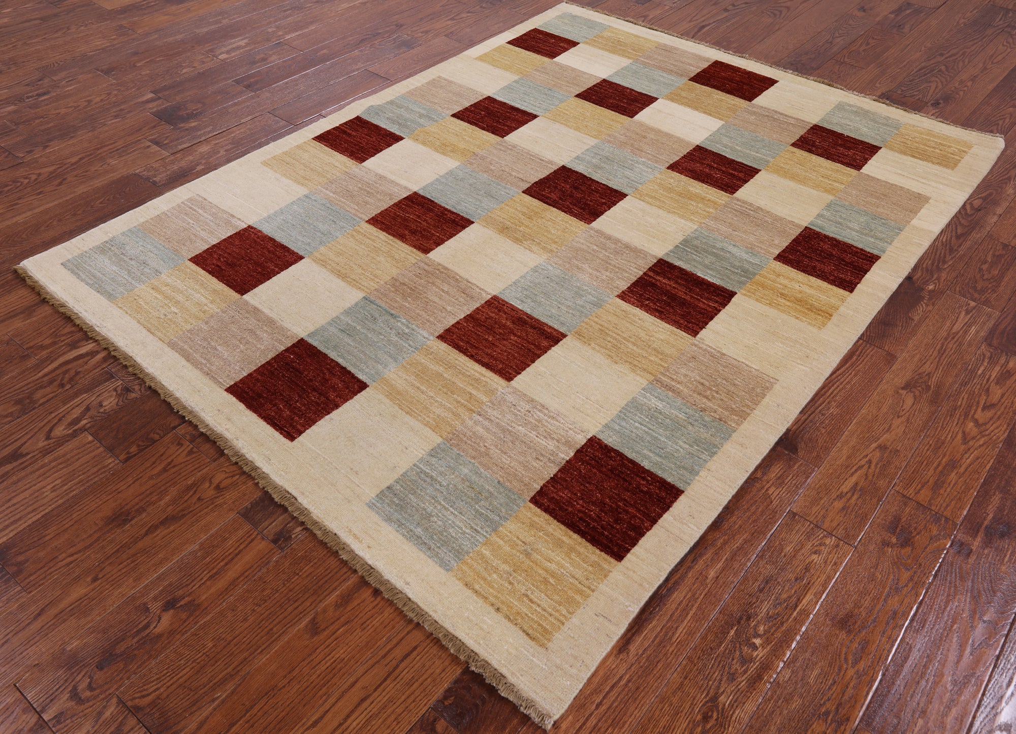 Persian Gabbeh Hand Knotted Wool Area Rug - 5' 6" X 7' 6" - Golden Nile