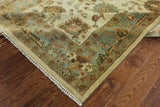 Hand Knotted Oushak Area Rug 6 X 9 - Golden Nile