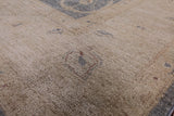 Peshawar Hand Knotted Wool Area Rug - 8' 3" X 9' 9" - Golden Nile
