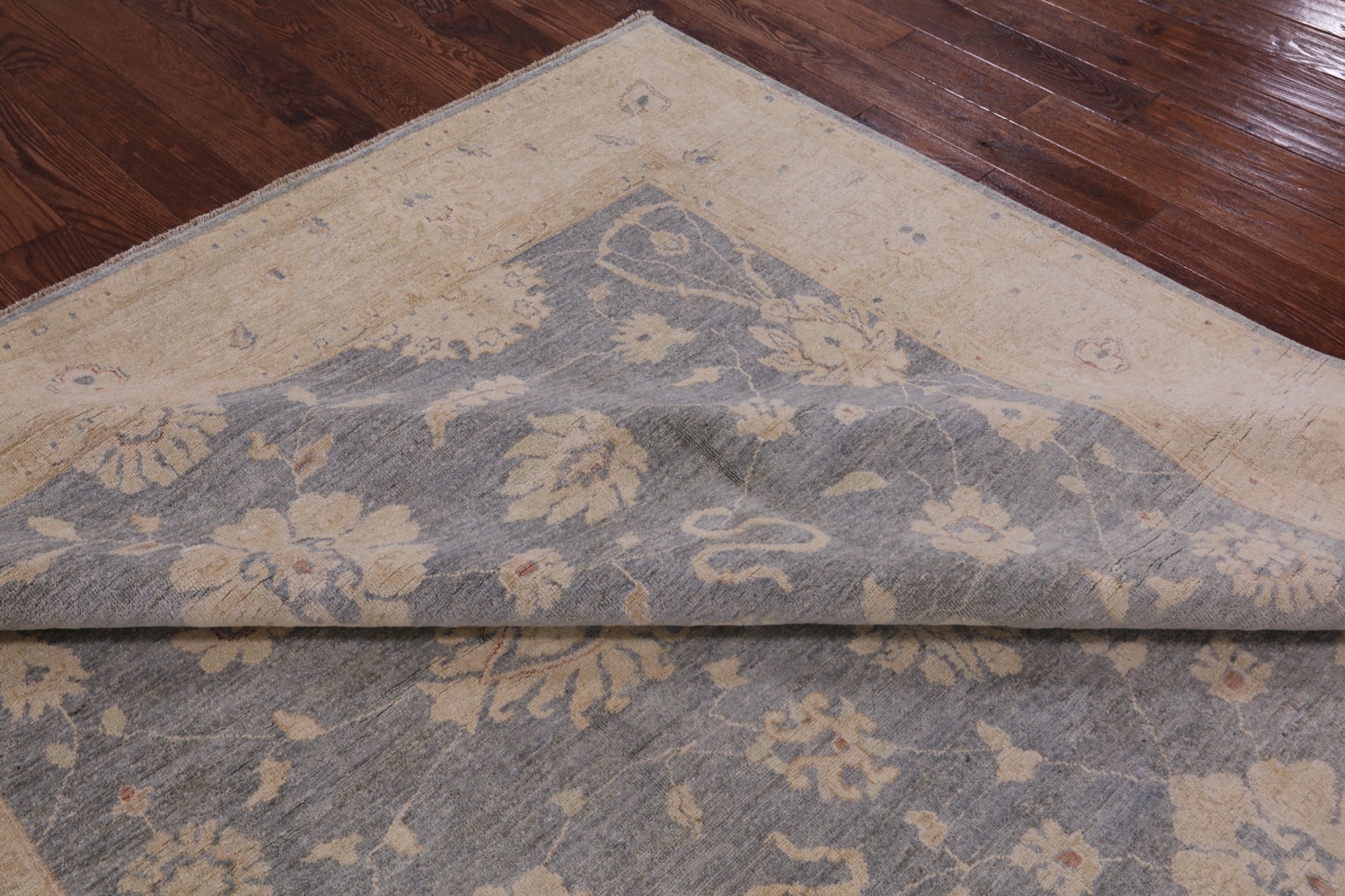Peshawar Hand Knotted Wool Area Rug - 8' 3" X 9' 9" - Golden Nile