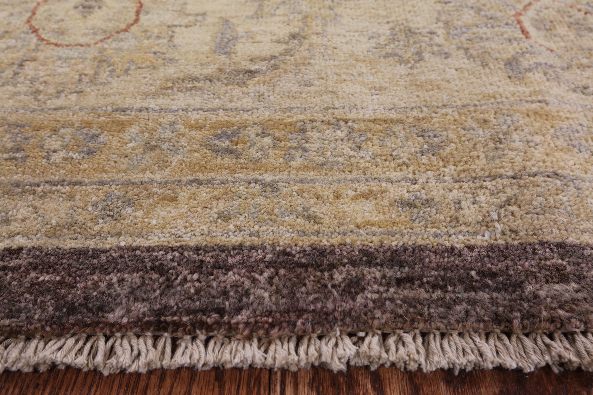 Peshawar Hand Knotted Wool Area Rug - 8' 2" X 9' 10" - Golden Nile