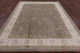 Peshawar Hand Knotted Wool Area Rug - 8' 0" X 9' 10" - Golden Nile