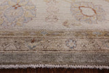 Peshawar Hand Knotted Wool Area Rug - 8' 0" X 9' 10" - Golden Nile