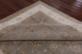Peshawar Hand Knotted Wool Area Rug - 8' 0" X 9' 10" - Golden Nile