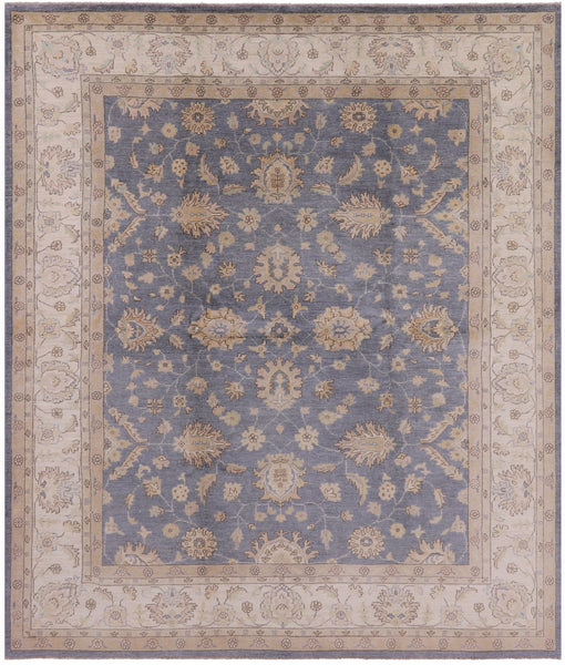 Peshawar Hand Knotted Wool Rug - 8' 4" X 9' 8" - Golden Nile