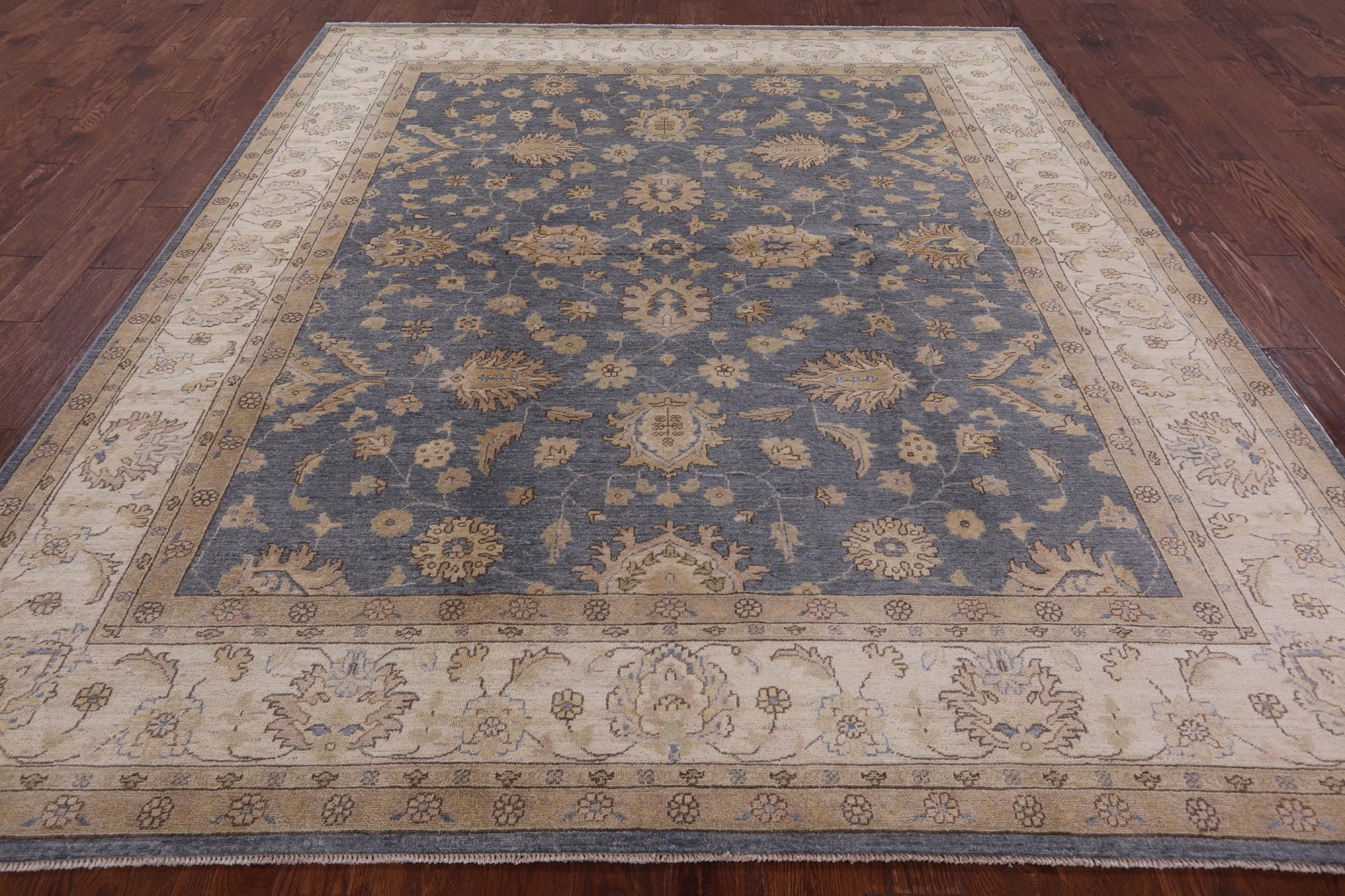 Peshawar Hand Knotted Wool Rug - 8' 4" X 9' 8" - Golden Nile