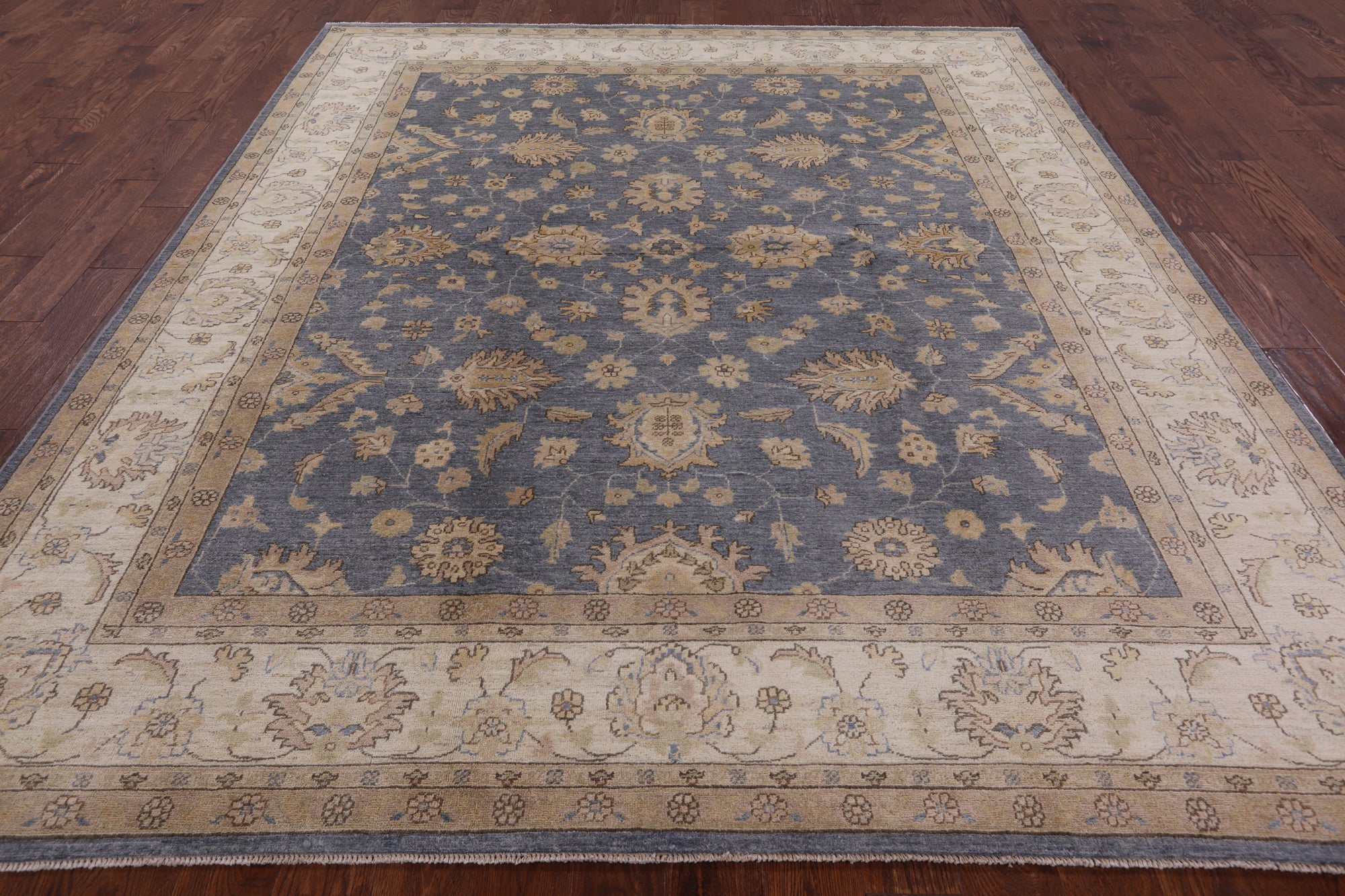 Peshawar Hand Knotted Wool Rug - 8' 4" X 9' 8" - Golden Nile