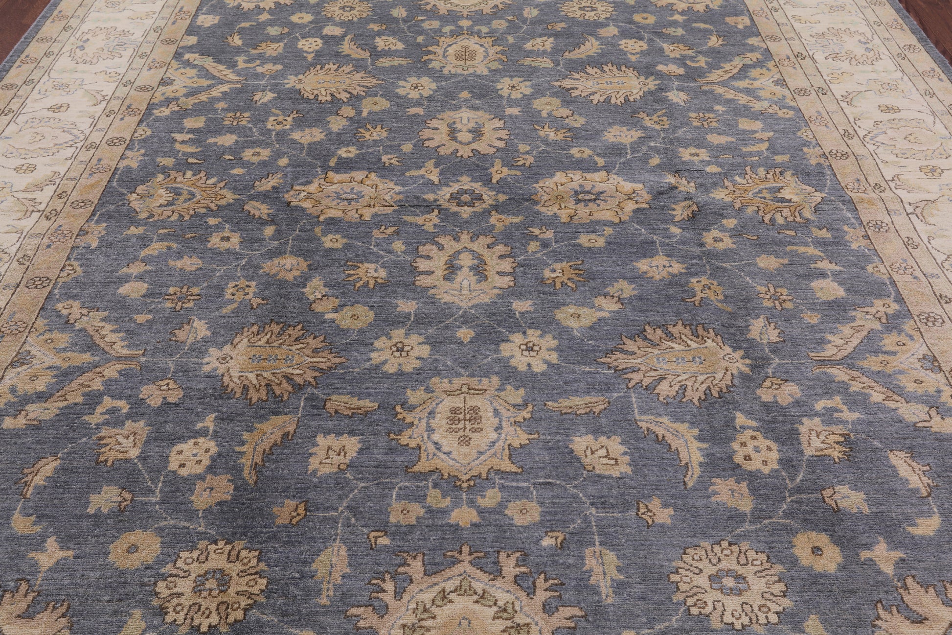 Peshawar Hand Knotted Wool Rug - 8' 4" X 9' 8" - Golden Nile
