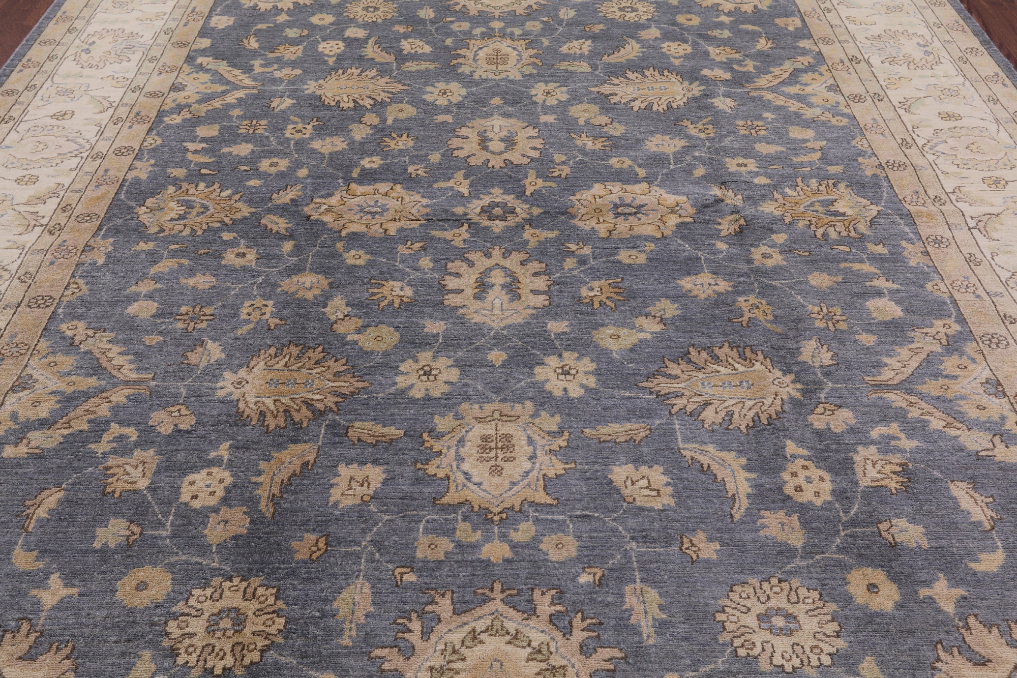 Peshawar Hand Knotted Wool Rug - 8' 4" X 9' 8" - Golden Nile