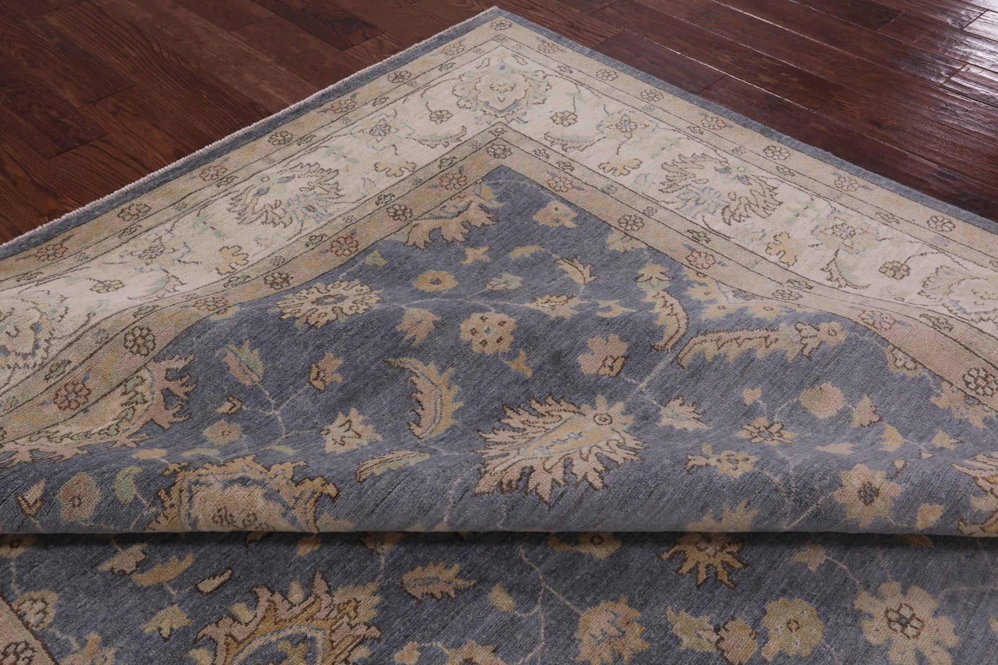 Peshawar Hand Knotted Wool Rug - 8' 4" X 9' 8" - Golden Nile