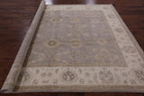 Grey Peshawar Handmade Wool Rug - 8' 2" X 9' 10" - Golden Nile