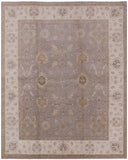 Grey Peshawar Handmade Wool Rug - 8' 2" X 9' 10" - Golden Nile