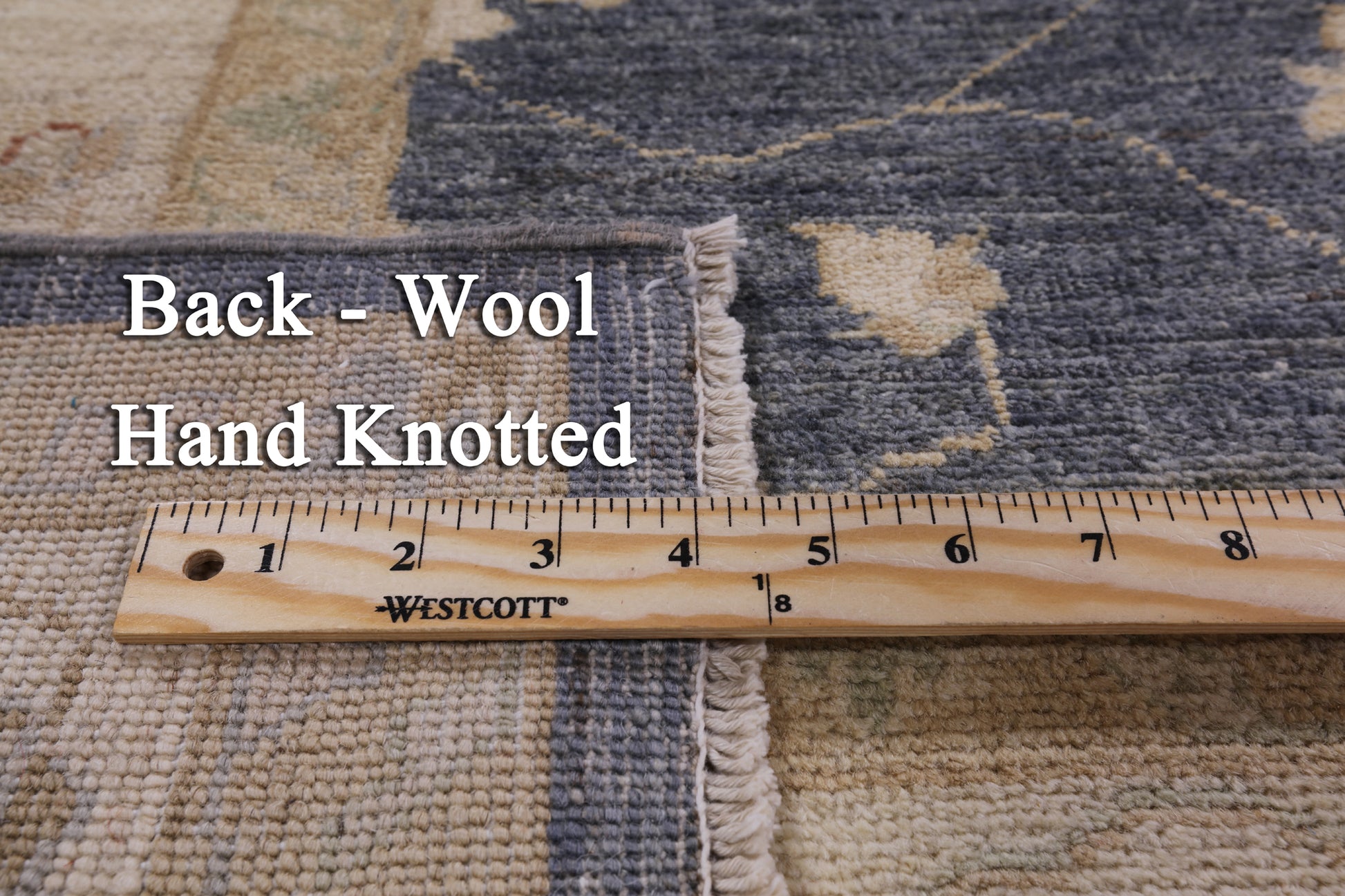 Peshawar Hand Knotted Wool Area Rug - 8' 9" X 11' 10" - Golden Nile