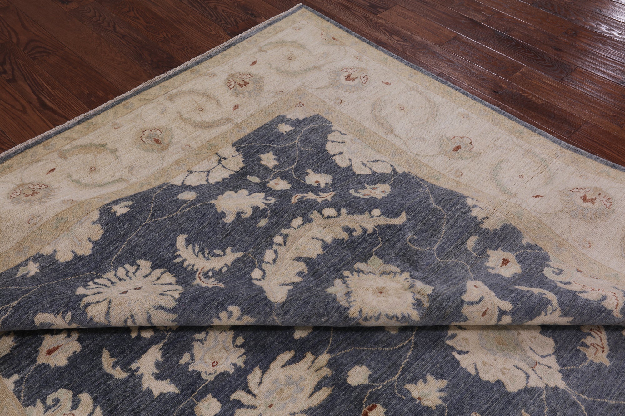 Peshawar Hand Knotted Wool Area Rug - 8' 9" X 11' 10" - Golden Nile