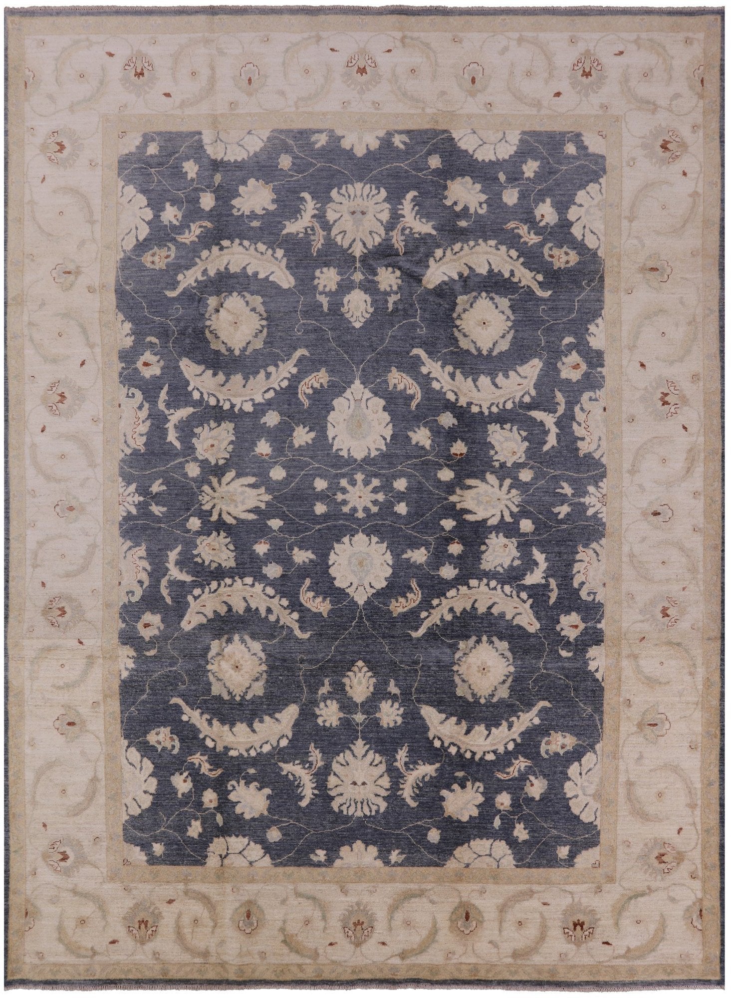 Peshawar Hand Knotted Wool Area Rug - 8' 9" X 11' 10" - Golden Nile