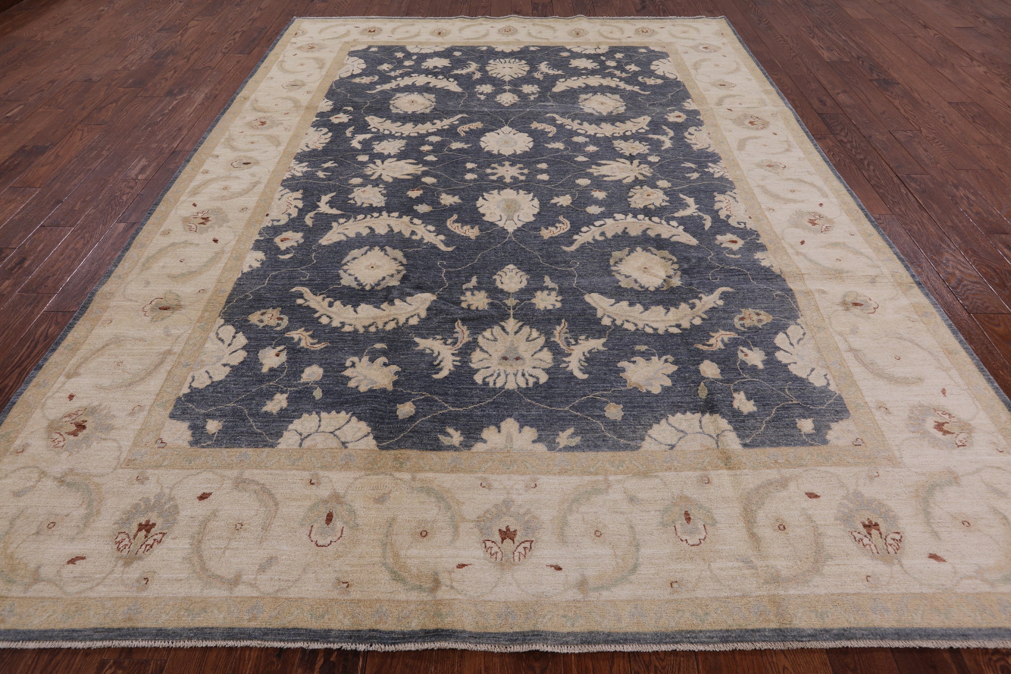 Peshawar Hand Knotted Wool Area Rug - 8' 9" X 11' 10" - Golden Nile
