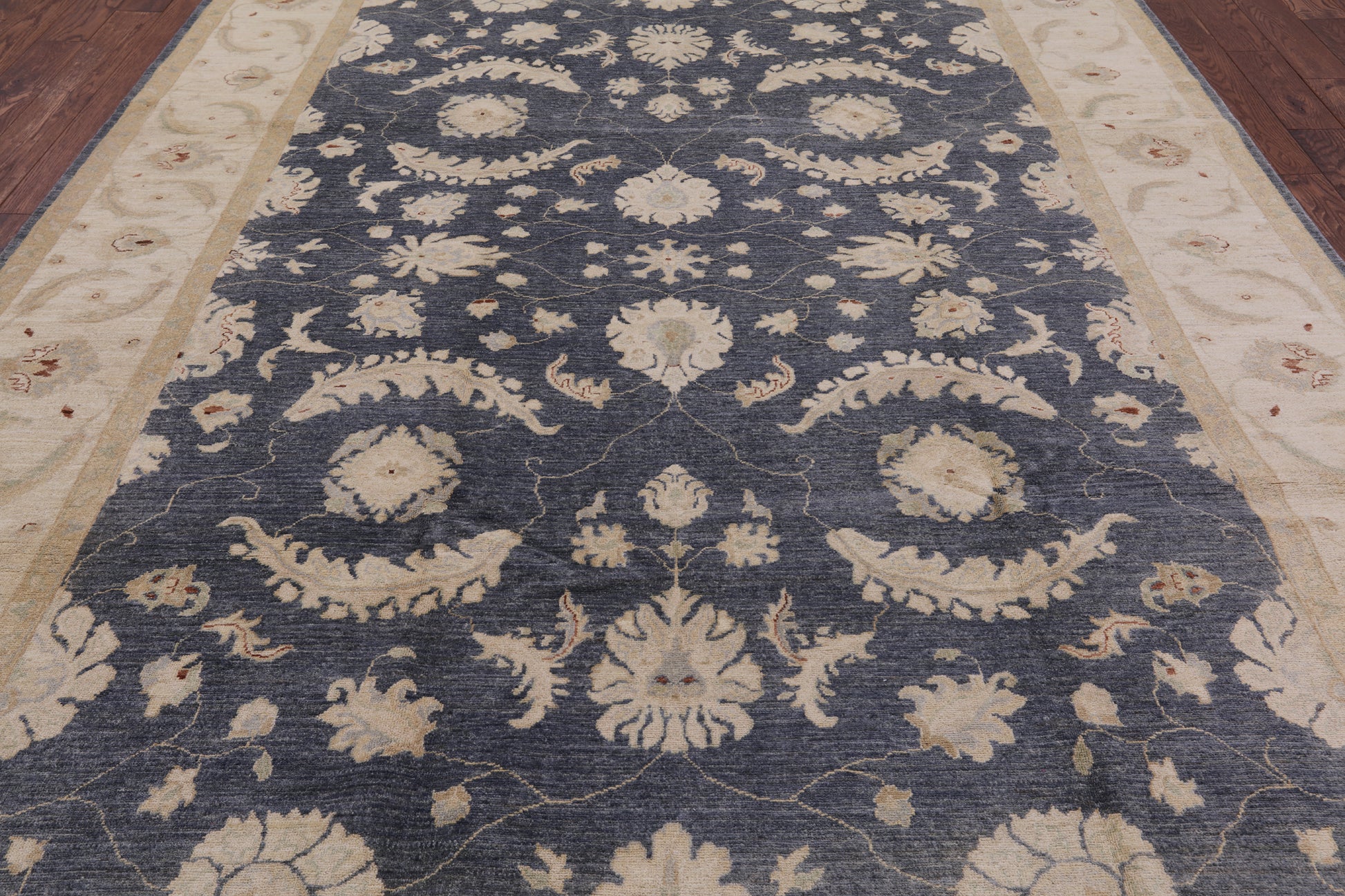 Peshawar Hand Knotted Wool Area Rug - 8' 9" X 11' 10" - Golden Nile