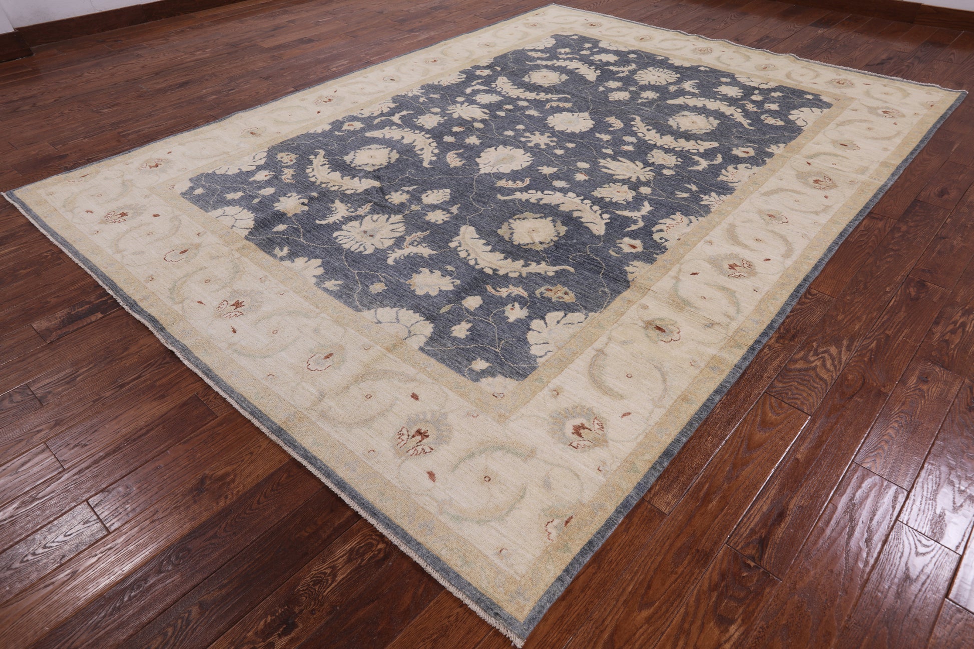 Peshawar Hand Knotted Wool Area Rug - 8' 9" X 11' 10" - Golden Nile