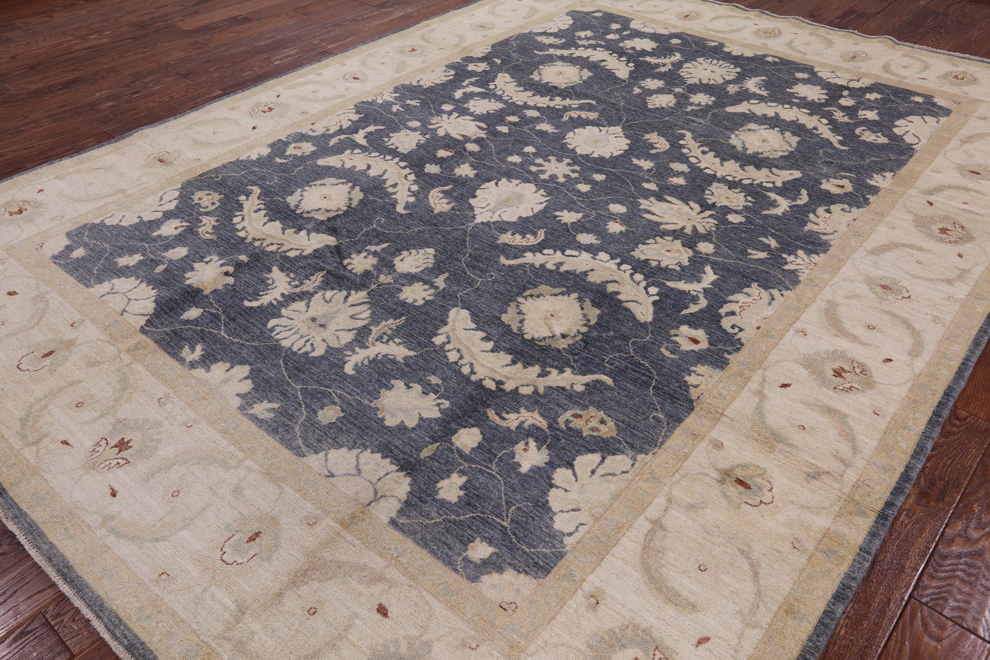 Peshawar Hand Knotted Wool Area Rug - 8' 9" X 11' 10" - Golden Nile
