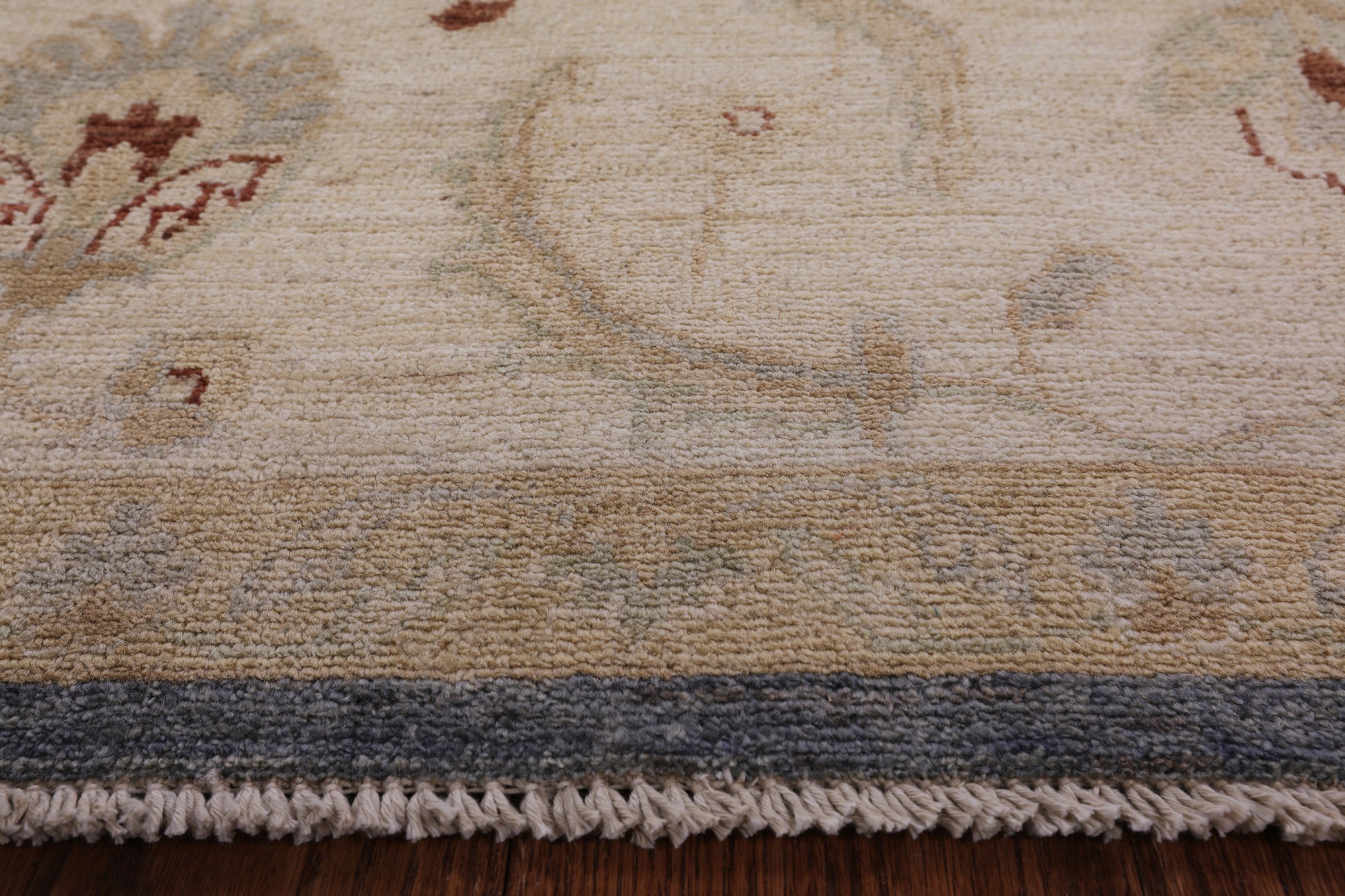 Peshawar Hand Knotted Wool Area Rug - 8' 9" X 11' 10" - Golden Nile