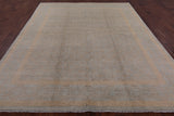 Chobi Peshawar Hand Knotted Wool Rug - 8' 1" X 9' 10" - Golden Nile