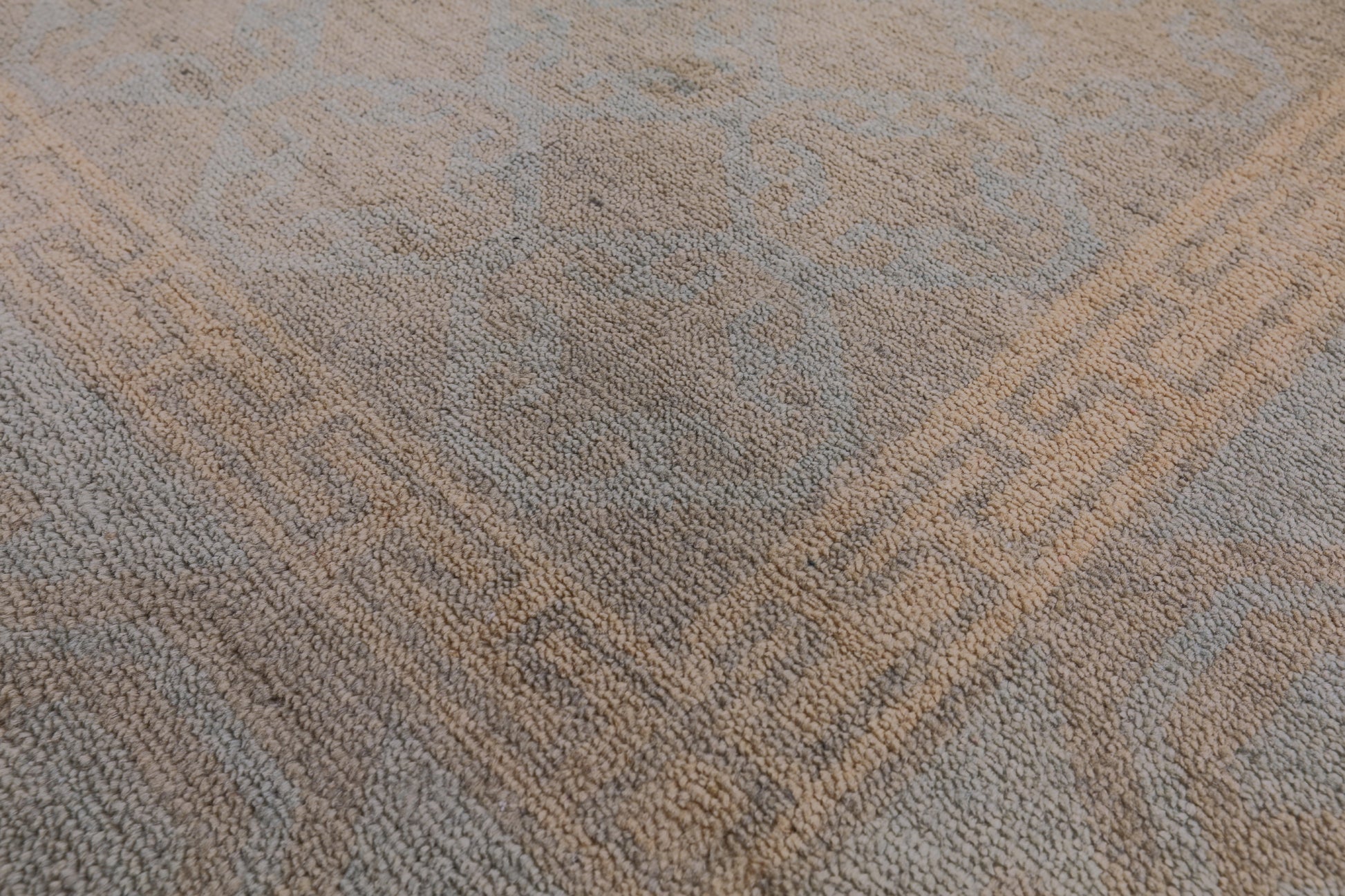 Chobi Peshawar Hand Knotted Wool Rug - 8' 1" X 9' 10" - Golden Nile