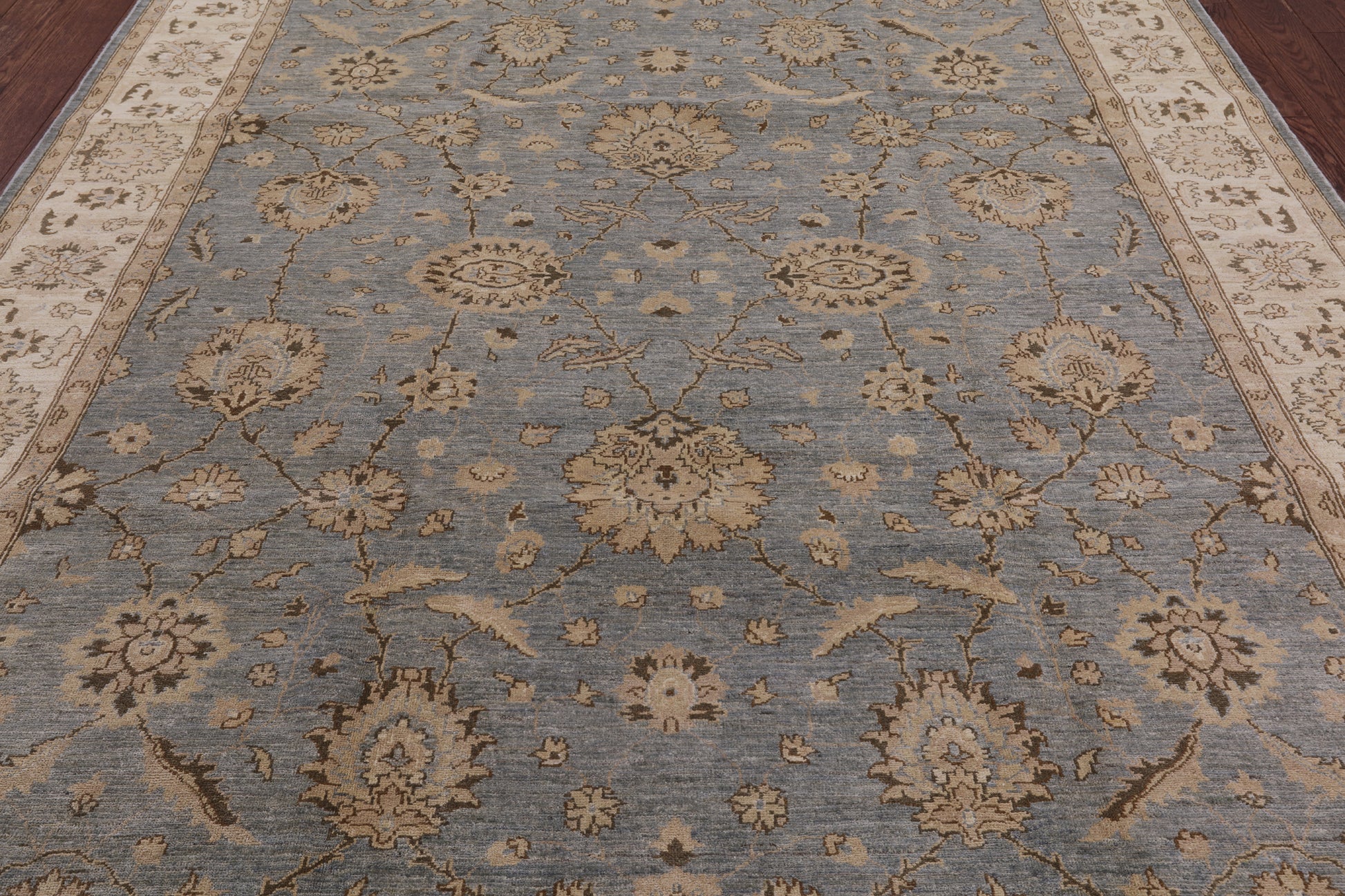 Chobi Peshawar Hand Knotted Wool Area Rug - 8' 3" X 9' 10" - Golden Nile