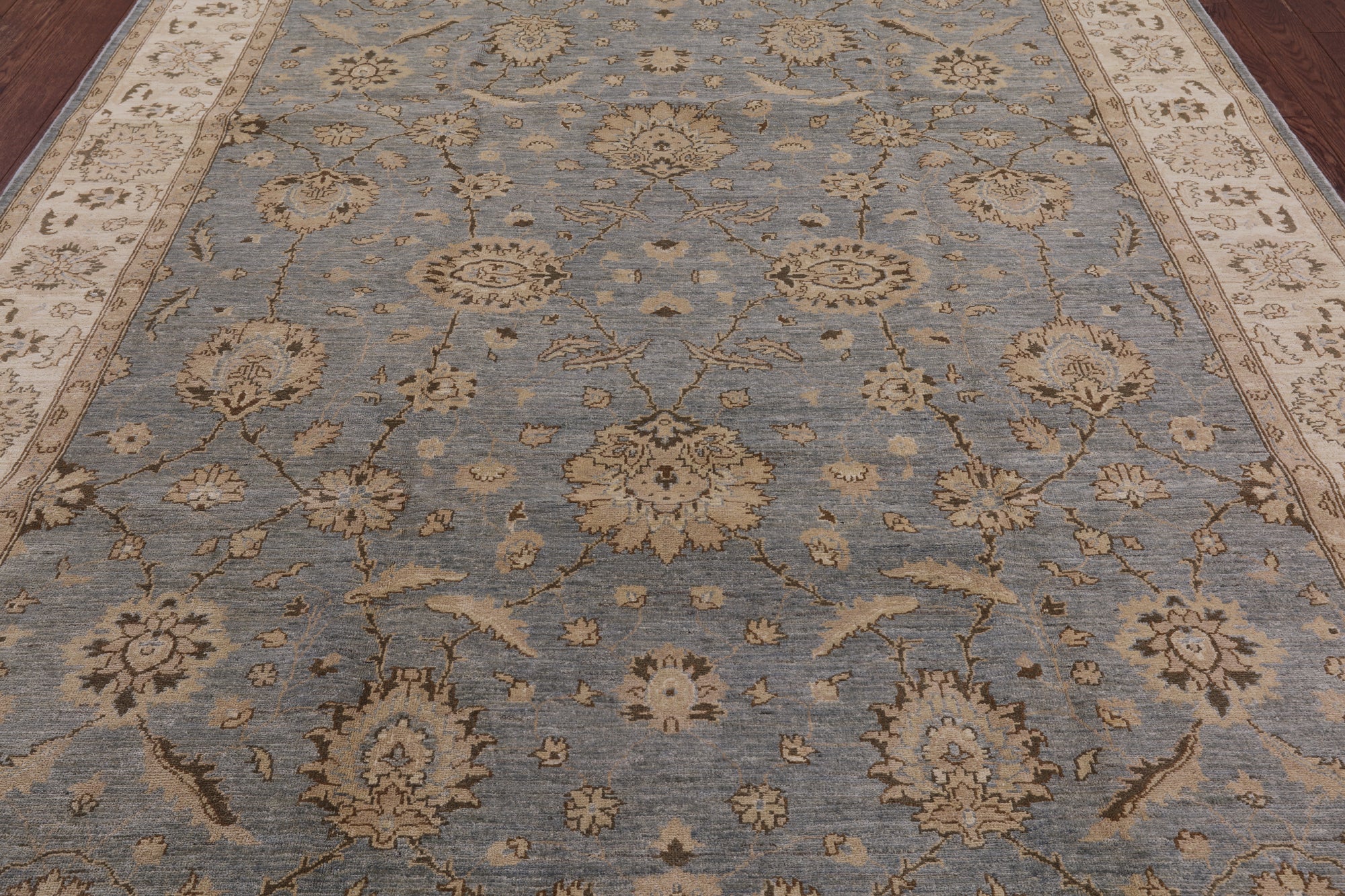Chobi Peshawar Hand Knotted Wool Area Rug - 8' 3" X 9' 10" - Golden Nile