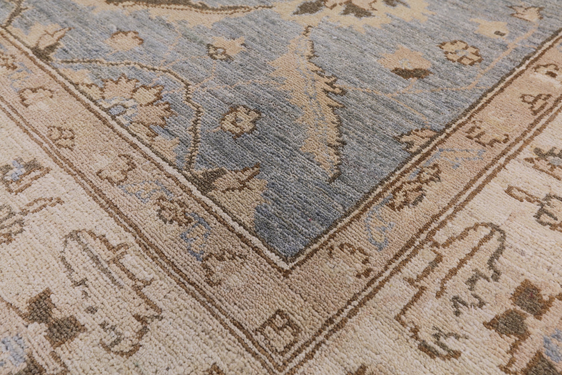 Chobi Peshawar Hand Knotted Wool Area Rug - 8' 3" X 9' 10" - Golden Nile