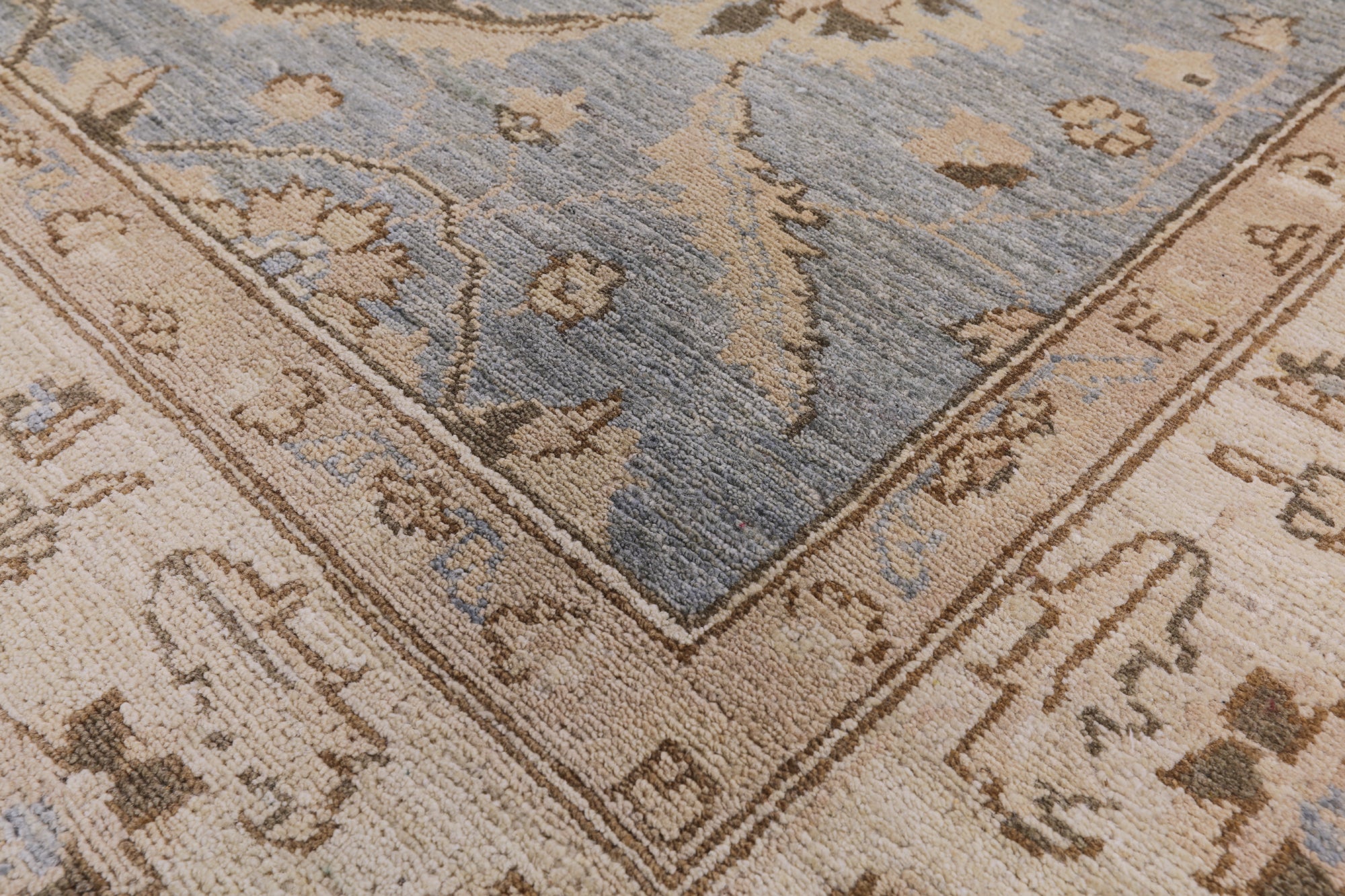 Chobi Peshawar Hand Knotted Wool Area Rug - 8' 3" X 9' 10" - Golden Nile