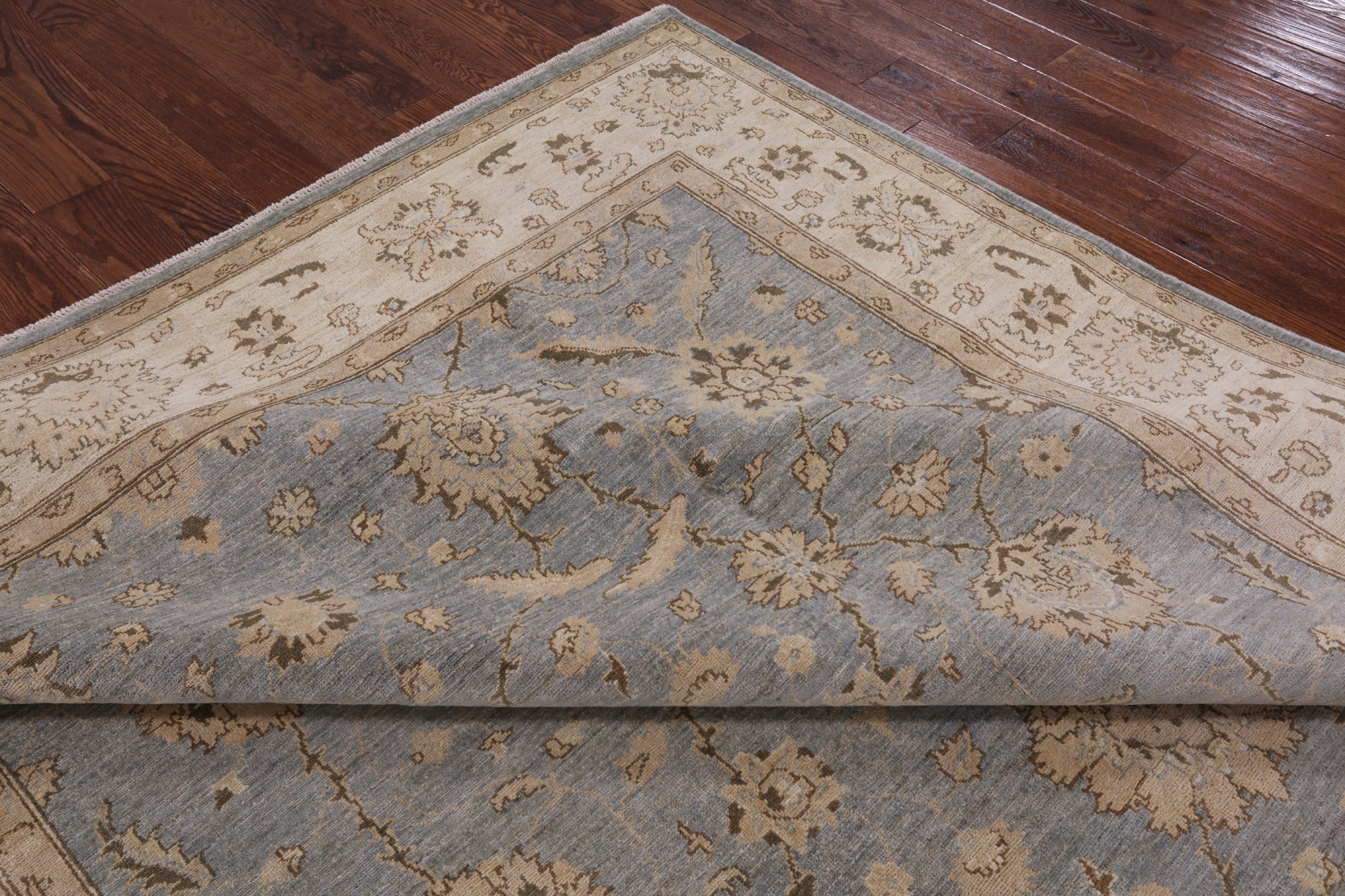 Chobi Peshawar Hand Knotted Wool Area Rug - 8' 3" X 9' 10" - Golden Nile