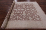 Chobi Peshawar Hand Knotted Wool Area Rug - 8' 1" X 10' 3" - Golden Nile