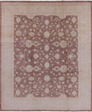 Chobi Peshawar Hand Knotted Wool Area Rug - 8' 1" X 10' 3" - Golden Nile
